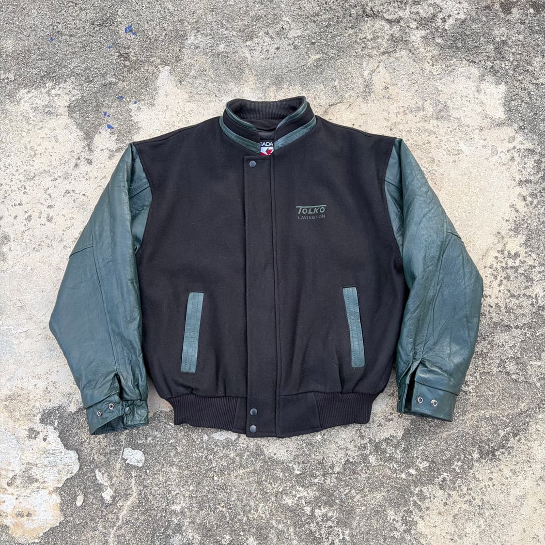 90s CANADA 빈티지 울 바시티 자켓 L 상품이미지1