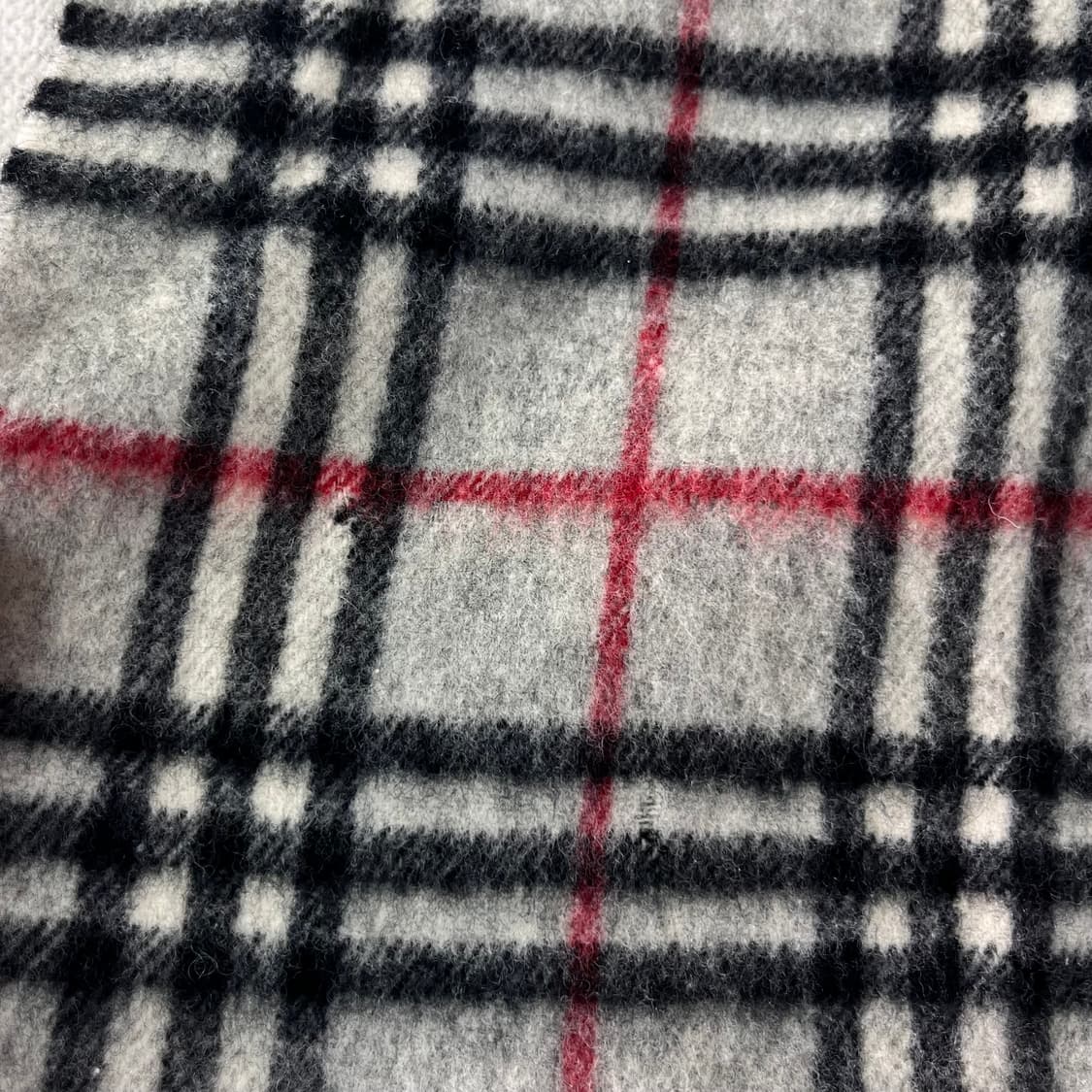 버버리 노바체크 그레이 램스울 머플러 상품이미지5