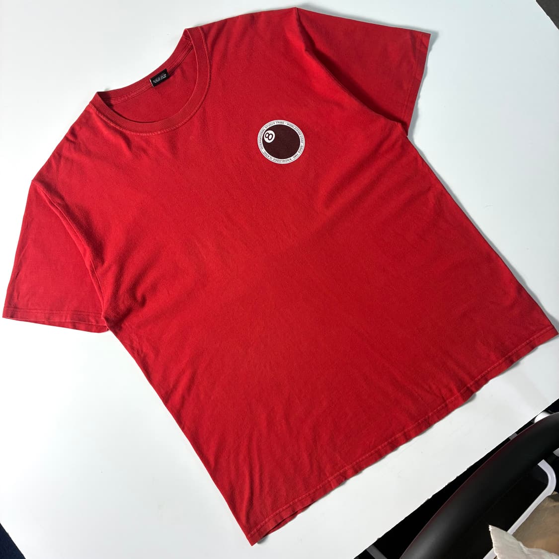 Stussy  스투시 월드와이드 8ball 닷 레드 반팔 티셔츠 상품이미지3