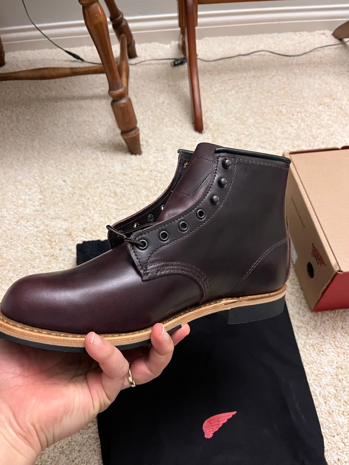 레드윙 9419 벡맨 신형 블랙체리 (8D) - 상태 좋아요  상품이미지2