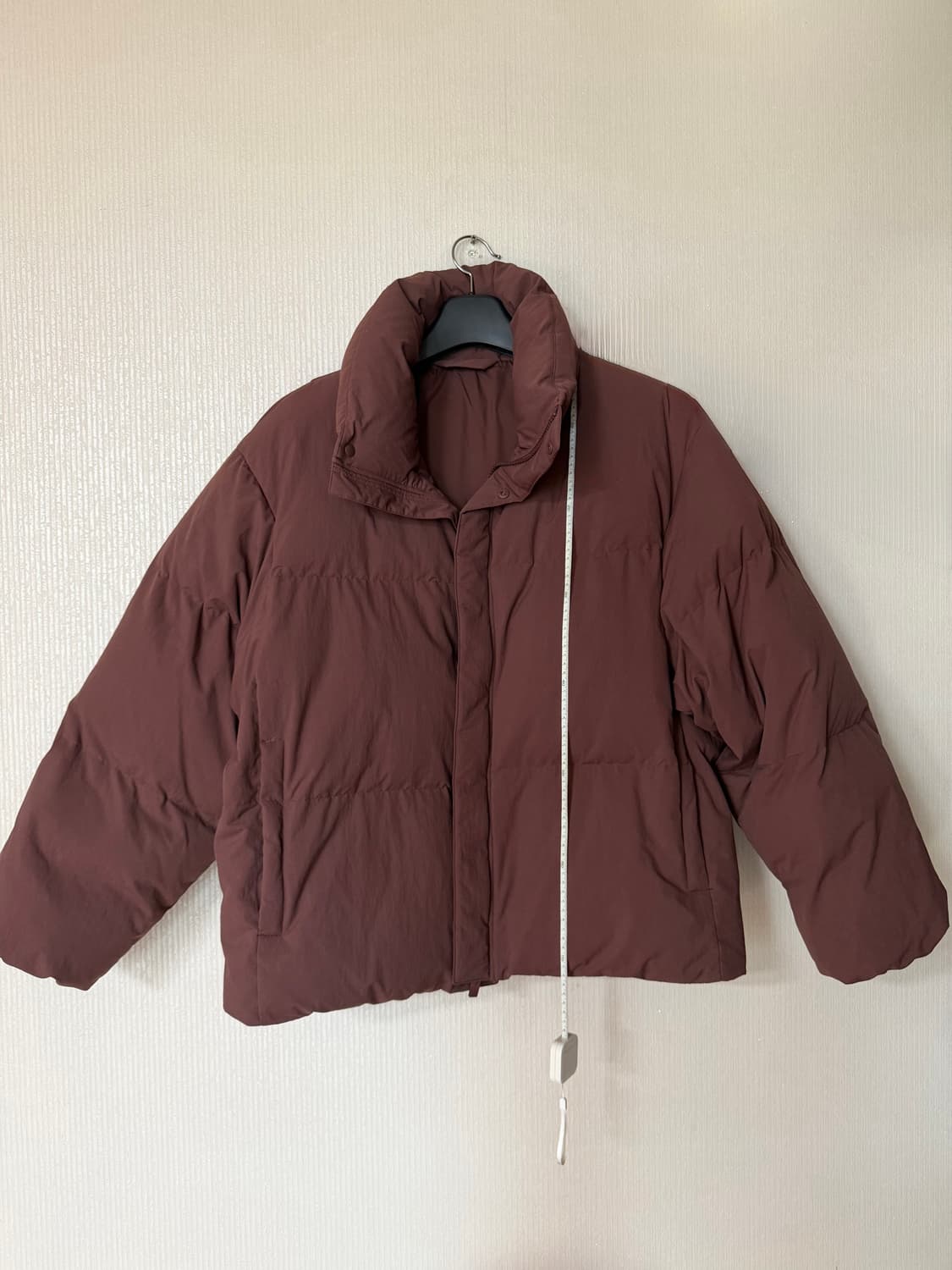 유니클로U 패디드볼륨재킷 브라운 XXL 상품이미지7