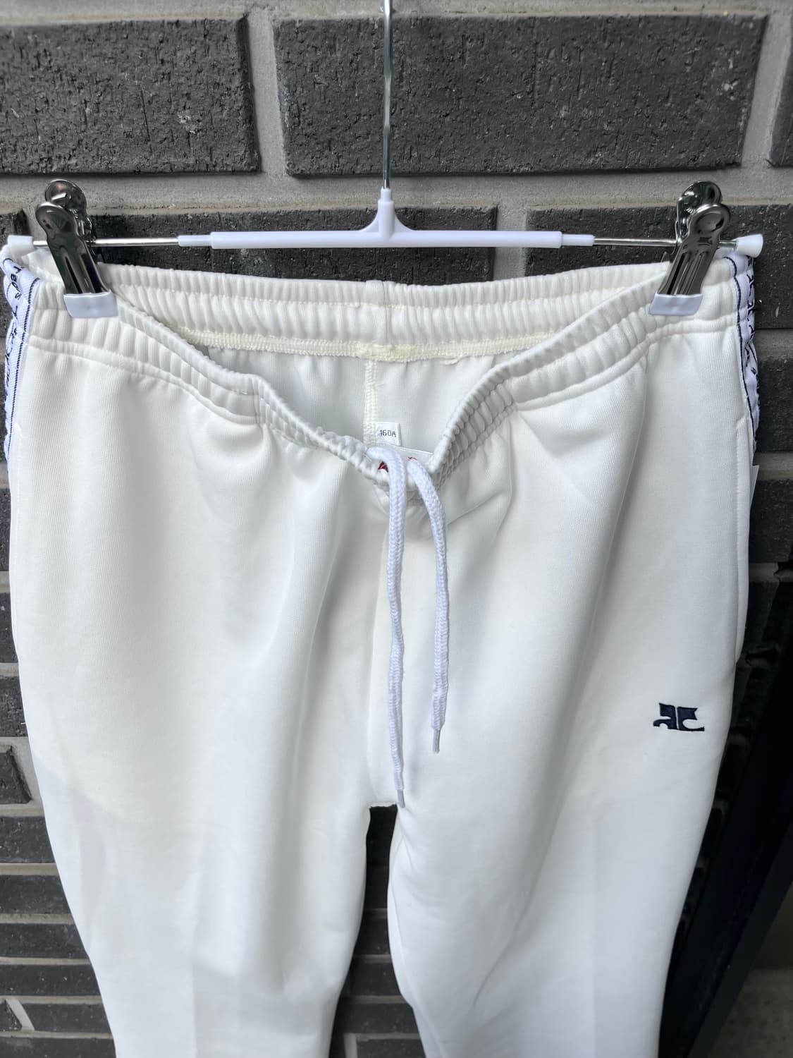 COURREGES 꾸레쥬 로고 팬츠 아이보리 M 상품이미지9