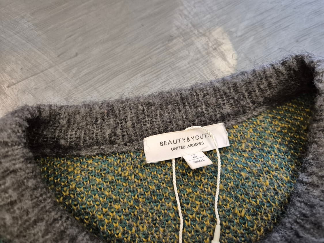 뷰틴앤유스 아가일 모헤어 니트 상품이미지5