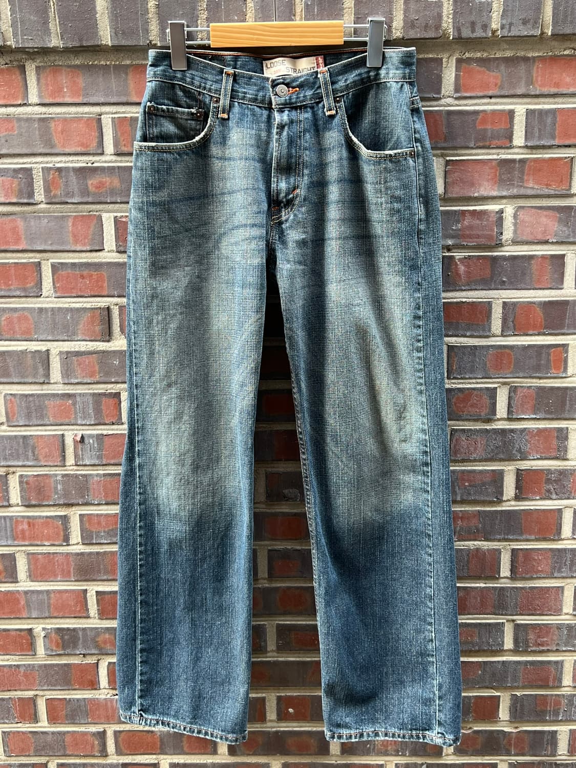 00's [29x32] 리바이스 569 루즈 스트레이트 중청 데님 팬츠 상품이미지1