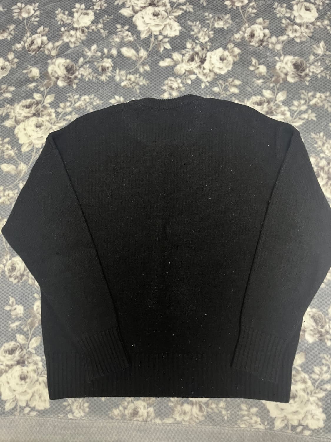 아미 블랙 빅 하트 로고 니트(L사이즈) 상품이미지2