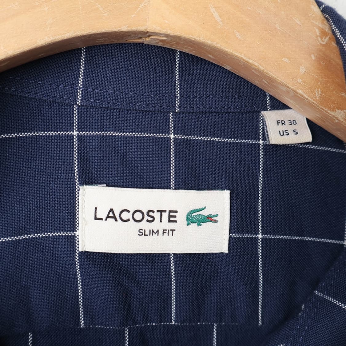 90/라코스테 슬림핏 포켓 체크 셔츠 상품이미지6