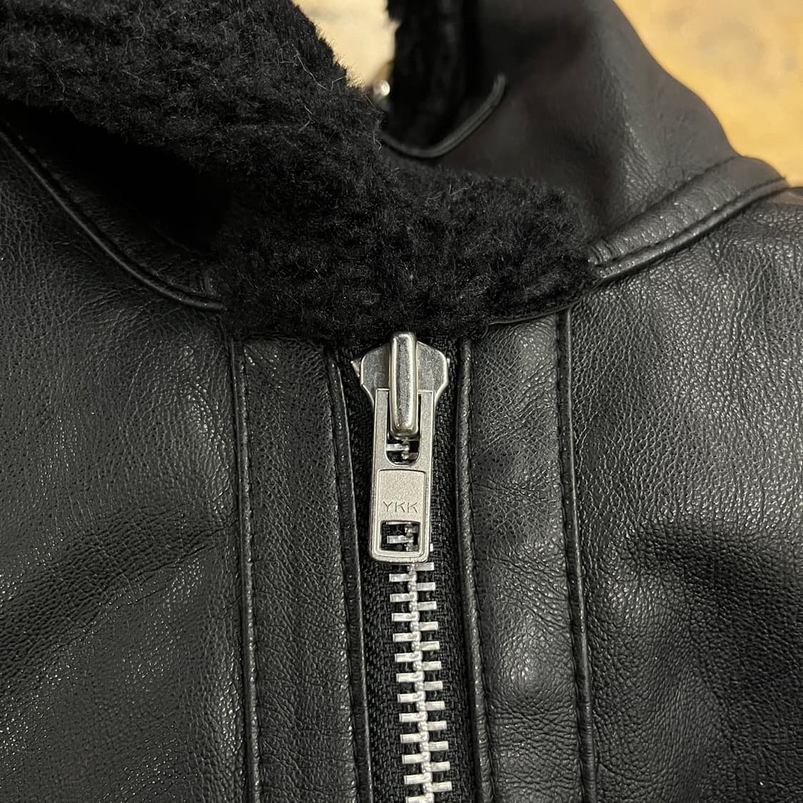 [정품/L] 도프제이슨 블랙 무스탕 자켓 b17 상품이미지5