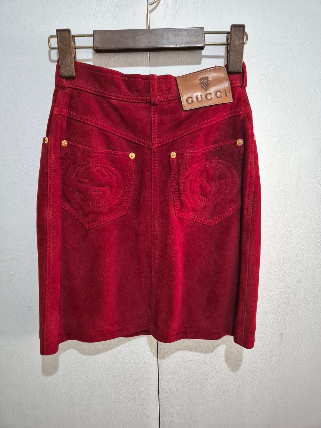 구찌 스웨이드 스커트 상품이미지1