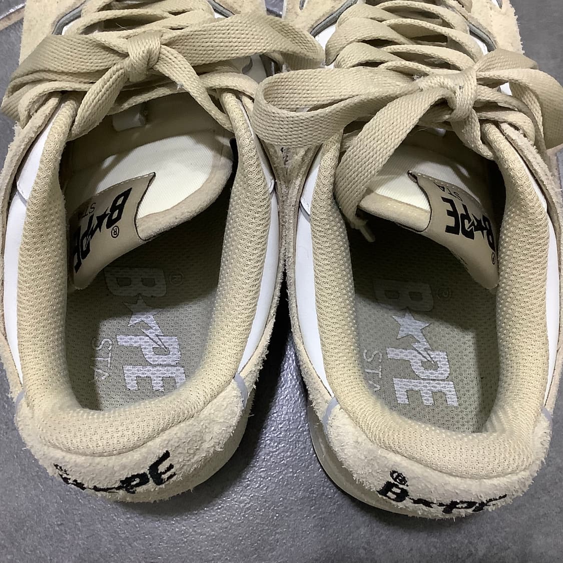 베이프 스케이트 스타 베이지 스니커즈 상품이미지6