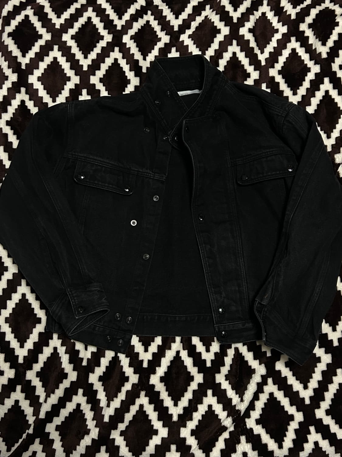 IRO 더블 플래킷 데님 블루종 남성 M 상품이미지2