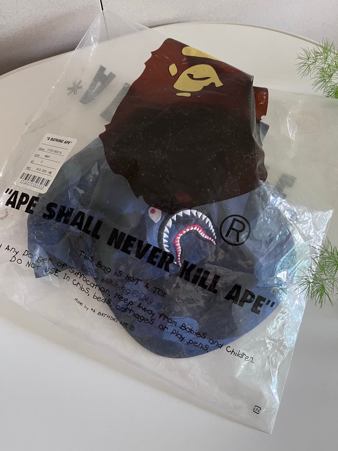 18 FW 베이프 BAPE 청계 네이비 카모 볼캡 상품이미지6