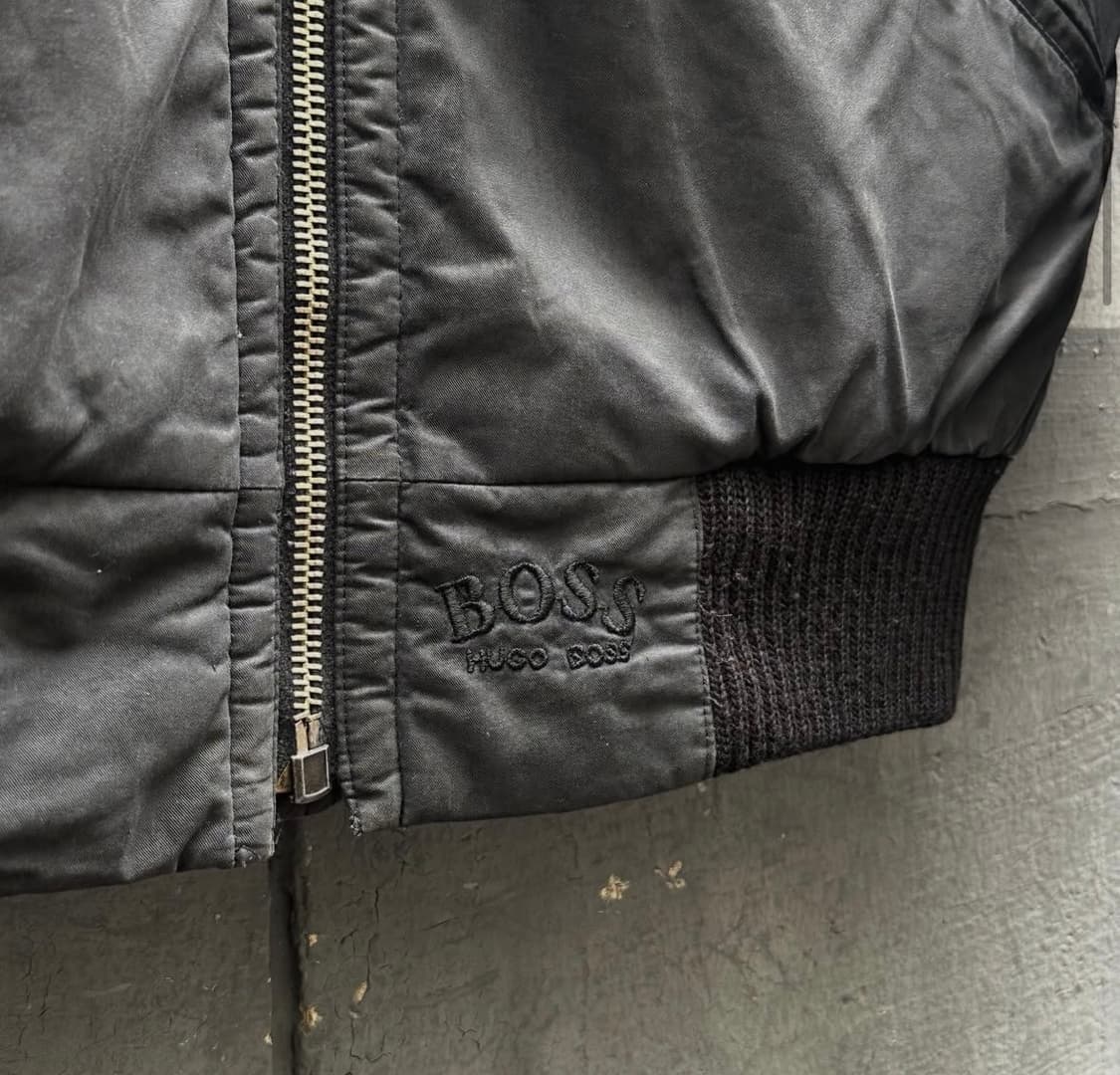 90s HUGO BOSS 4포켓 봄버 자켓 L 상품이미지4