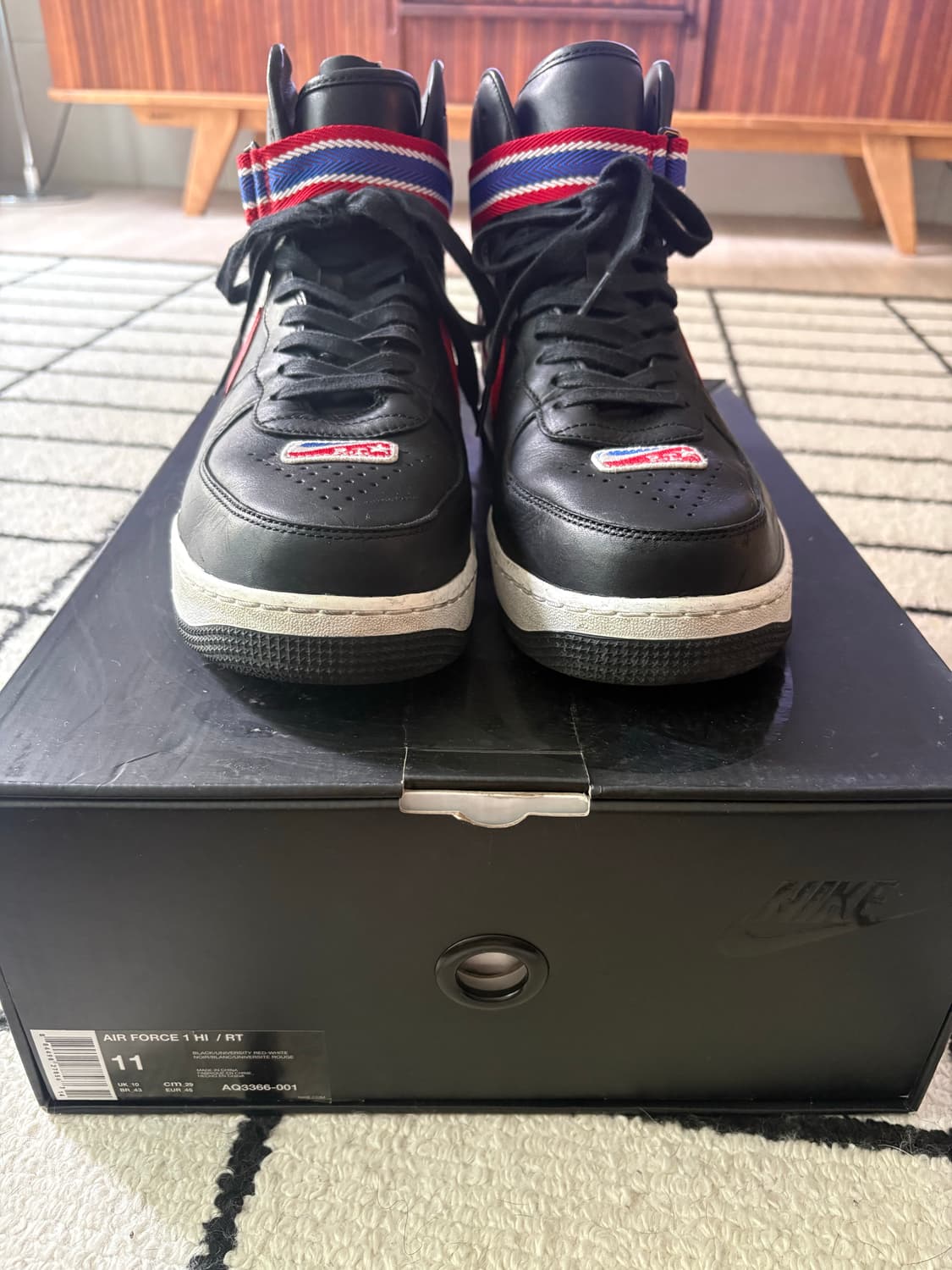 나이키 에어포스1 하이 RT 블랙 11사이즈 상품이미지2