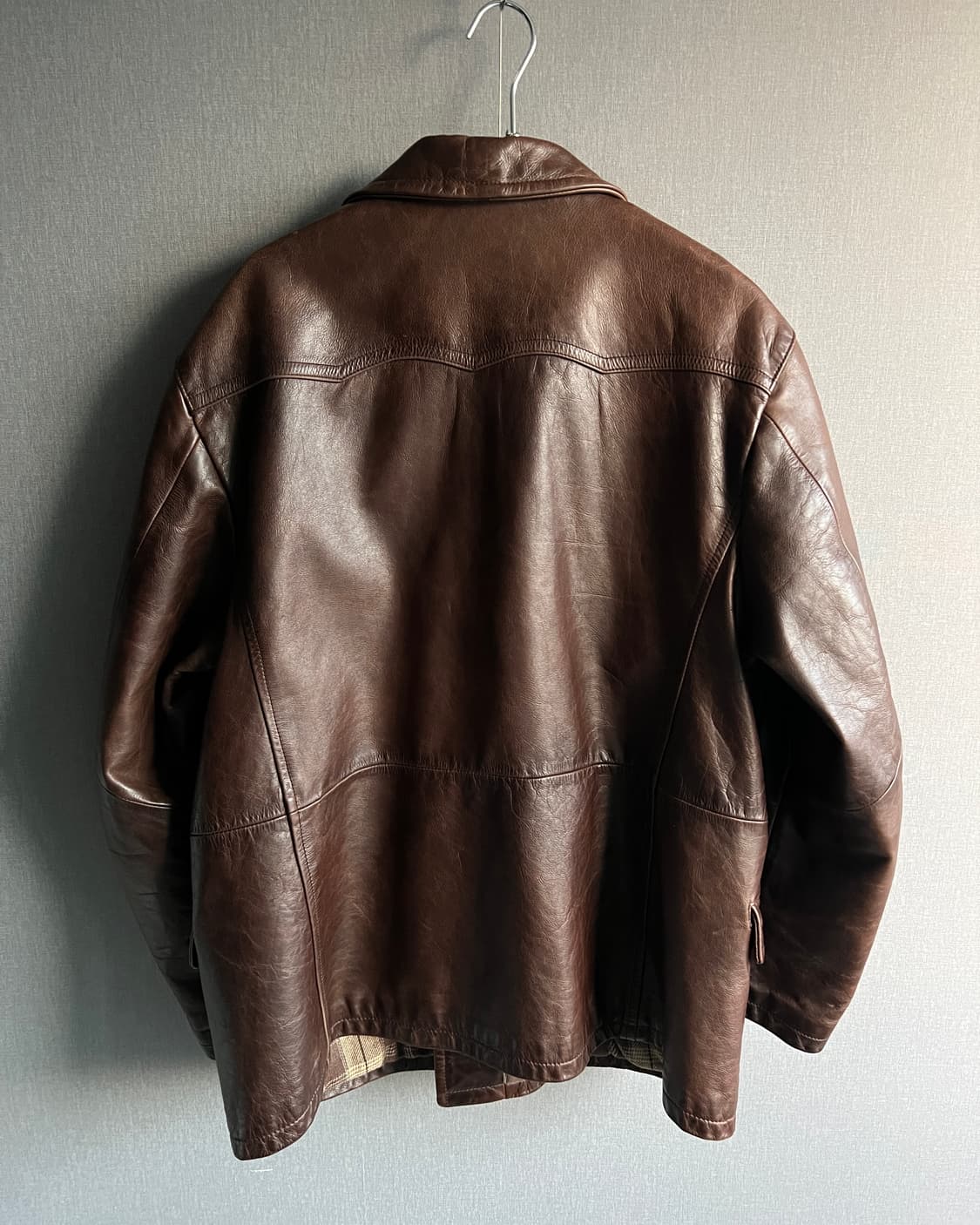 [54] 1997FW 엠포리오 아르마니 레더 카코트 상품이미지6