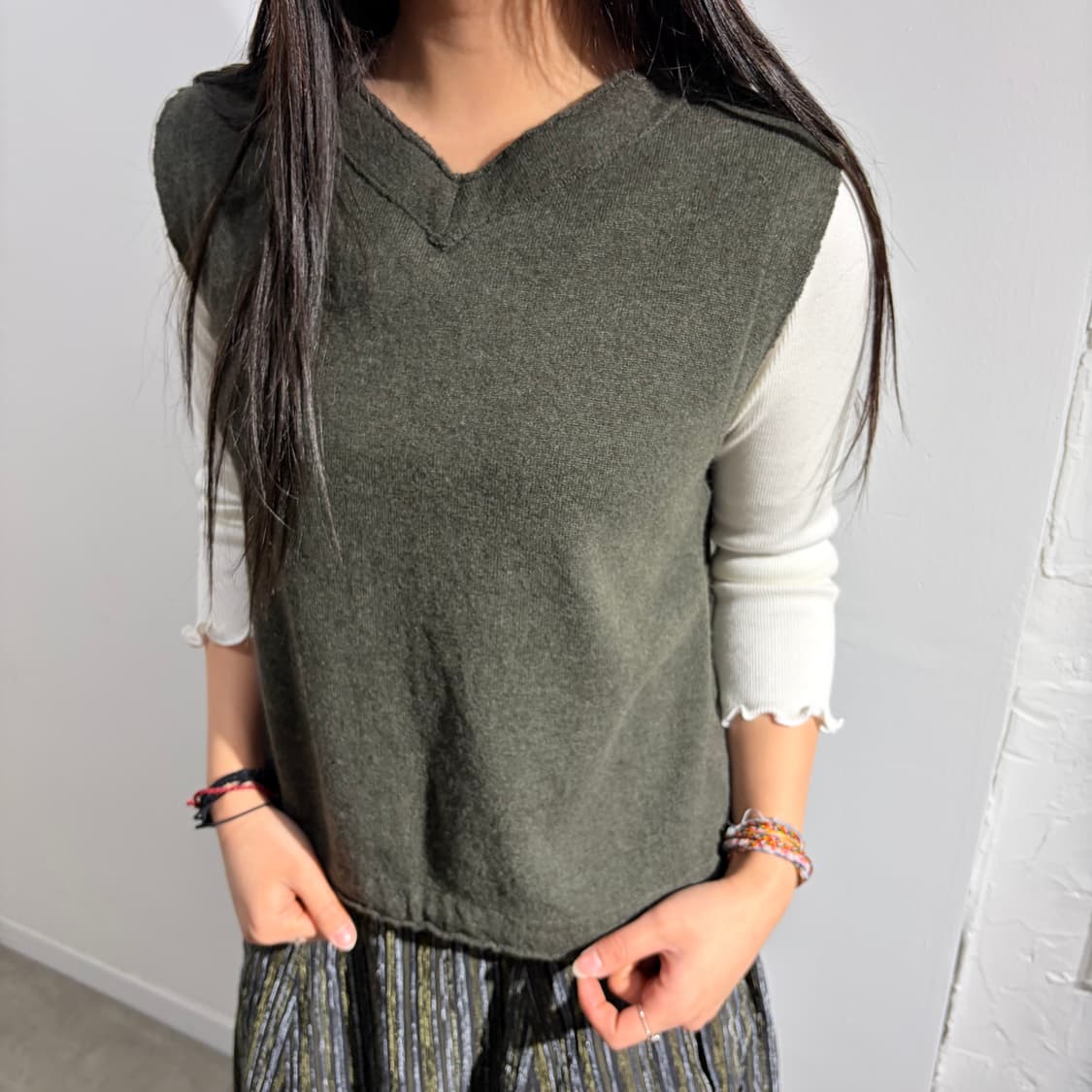 45rpm 니트 베스트 조끼 상품이미지1