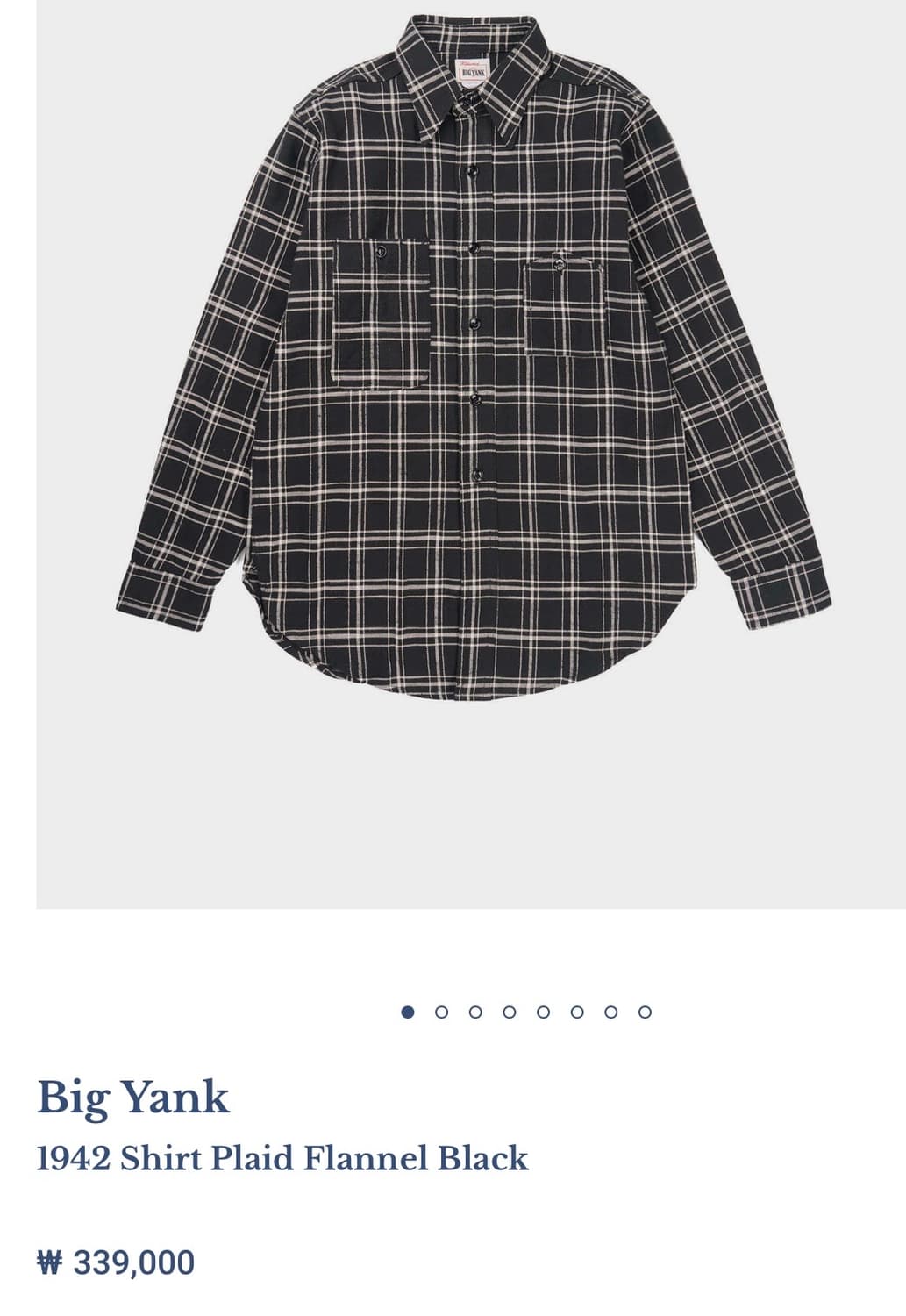 [빅얀크] 아나토미카 블랙 플라넬 셔츠 / 17 상품이미지2