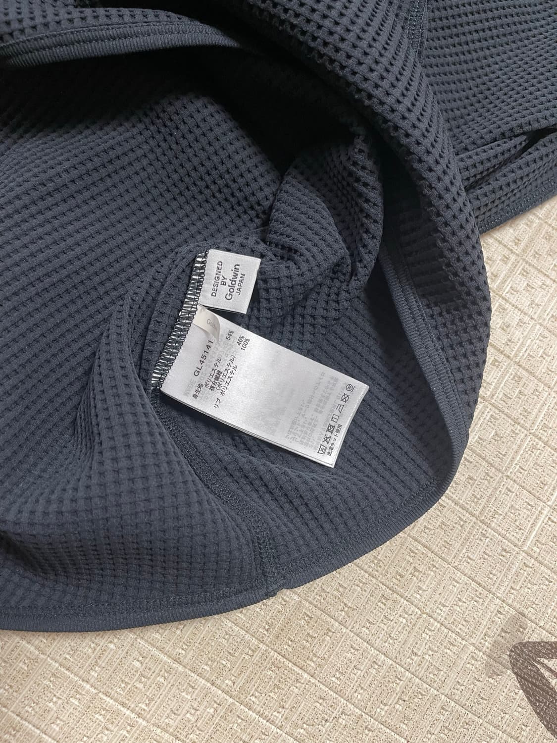 골드윈 와플 후드 블랙 5 XL 상품이미지10