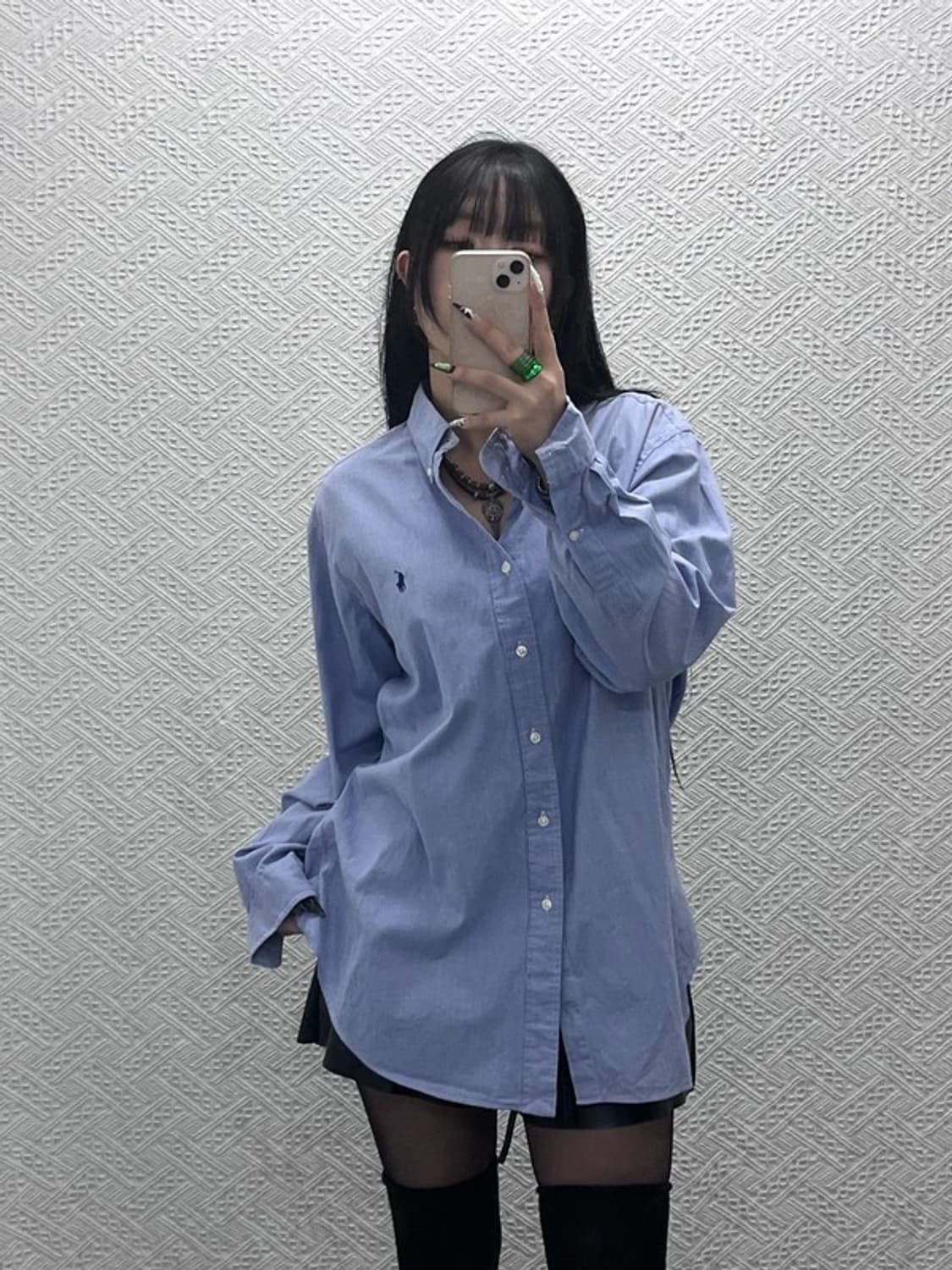 폴로 랄프로렌 모던 캐주얼 마이크로체크 셔츠 110 C08700 상품이미지1