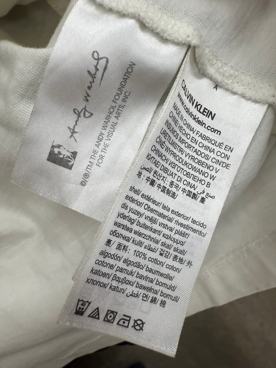 캘빈클라인 X 앤디워홀 콜라보 반팔 티셔츠 상품이미지4