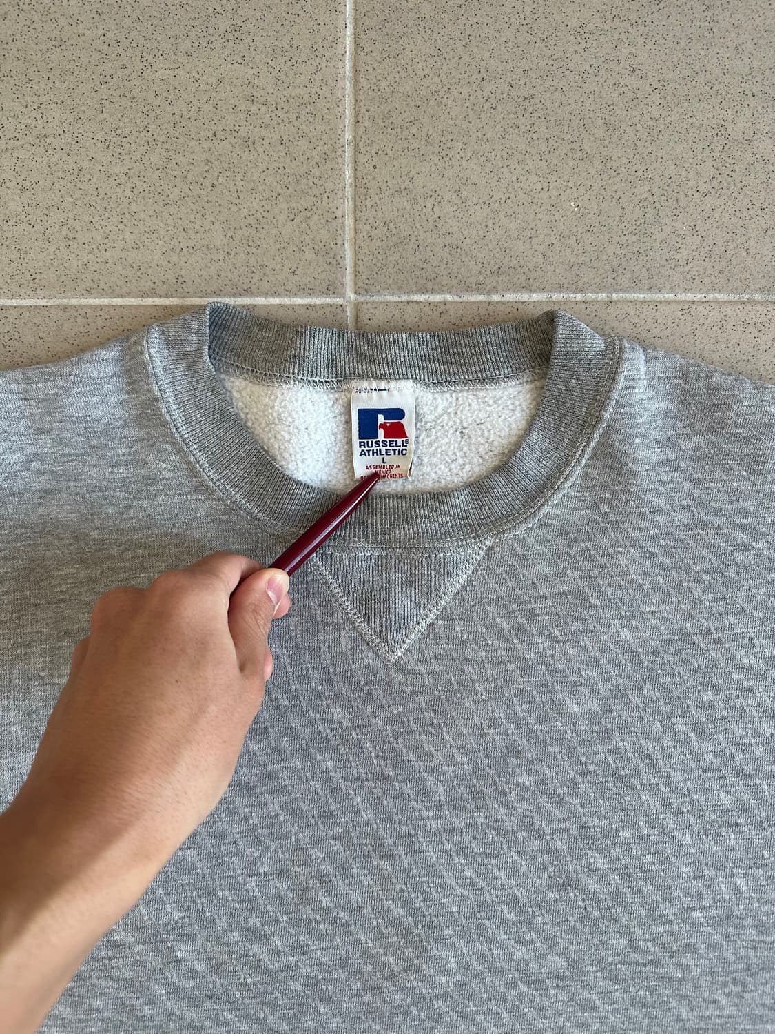 90s 빈티지 러셀 스웻셔츠 그레이 L 상품이미지6