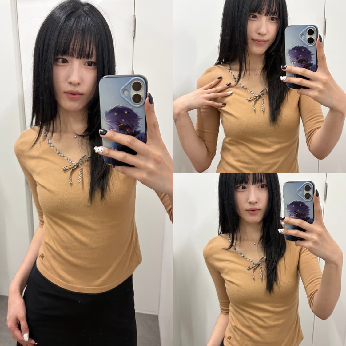 버버리 브이넥 7부티 상품이미지3