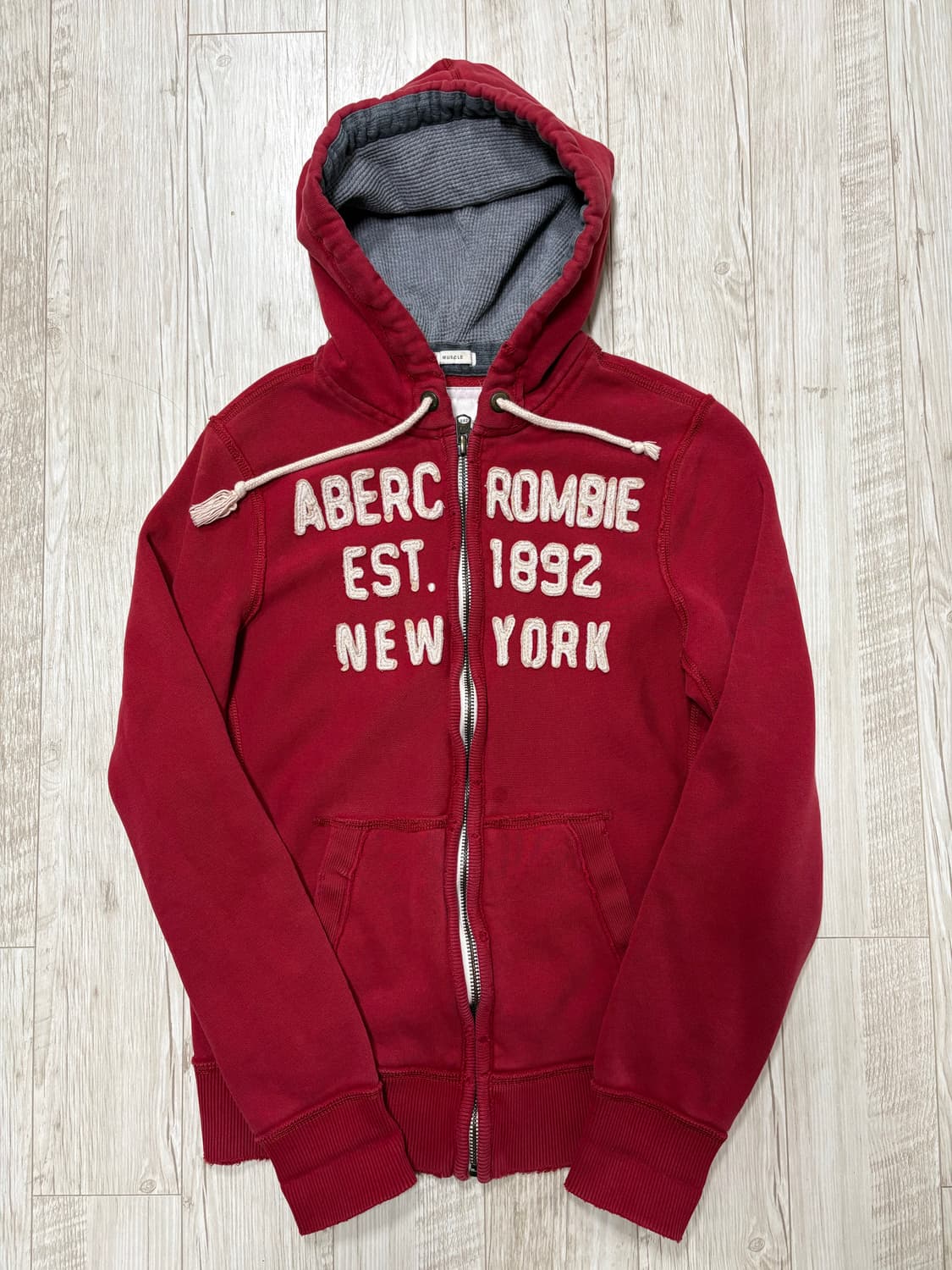 아베크롬비 후드집업 양홍원 레드 m 상품이미지1