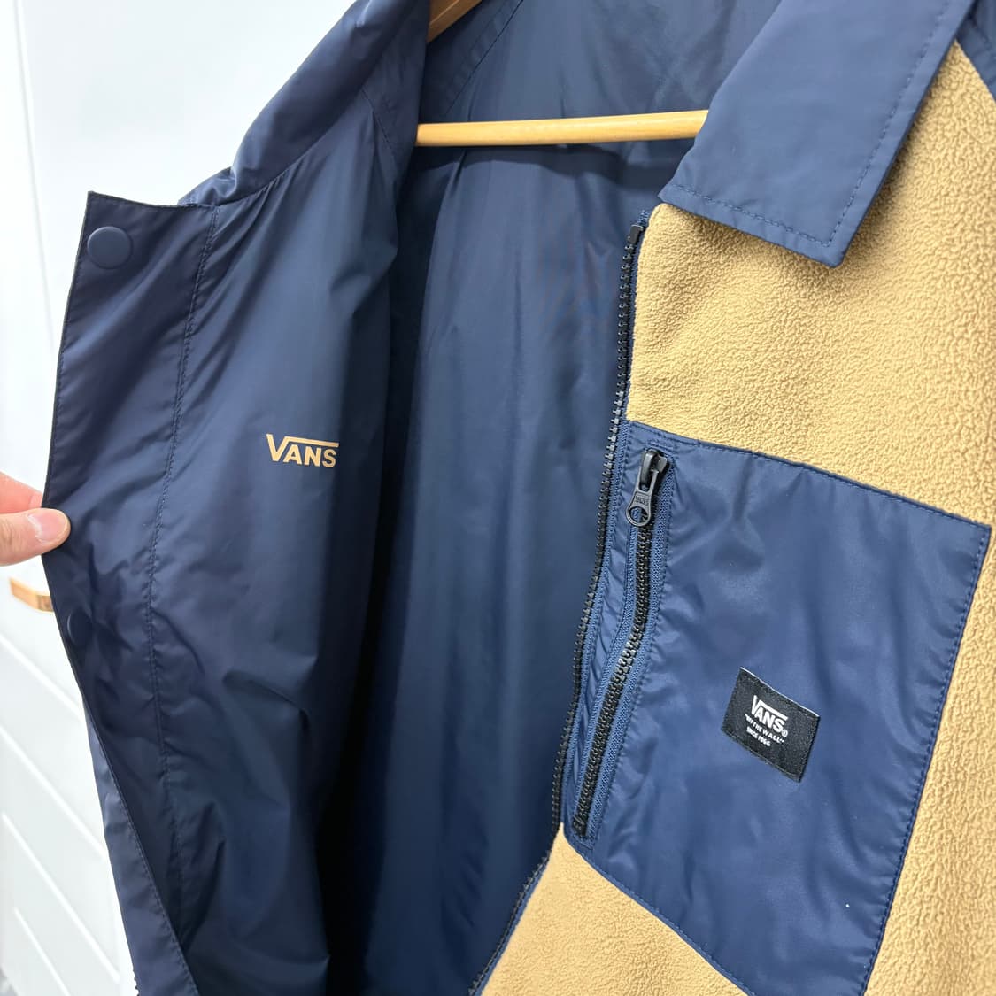 반스 리버시블 플리스 자켓 브라운/네이비 남/XL 상품이미지4