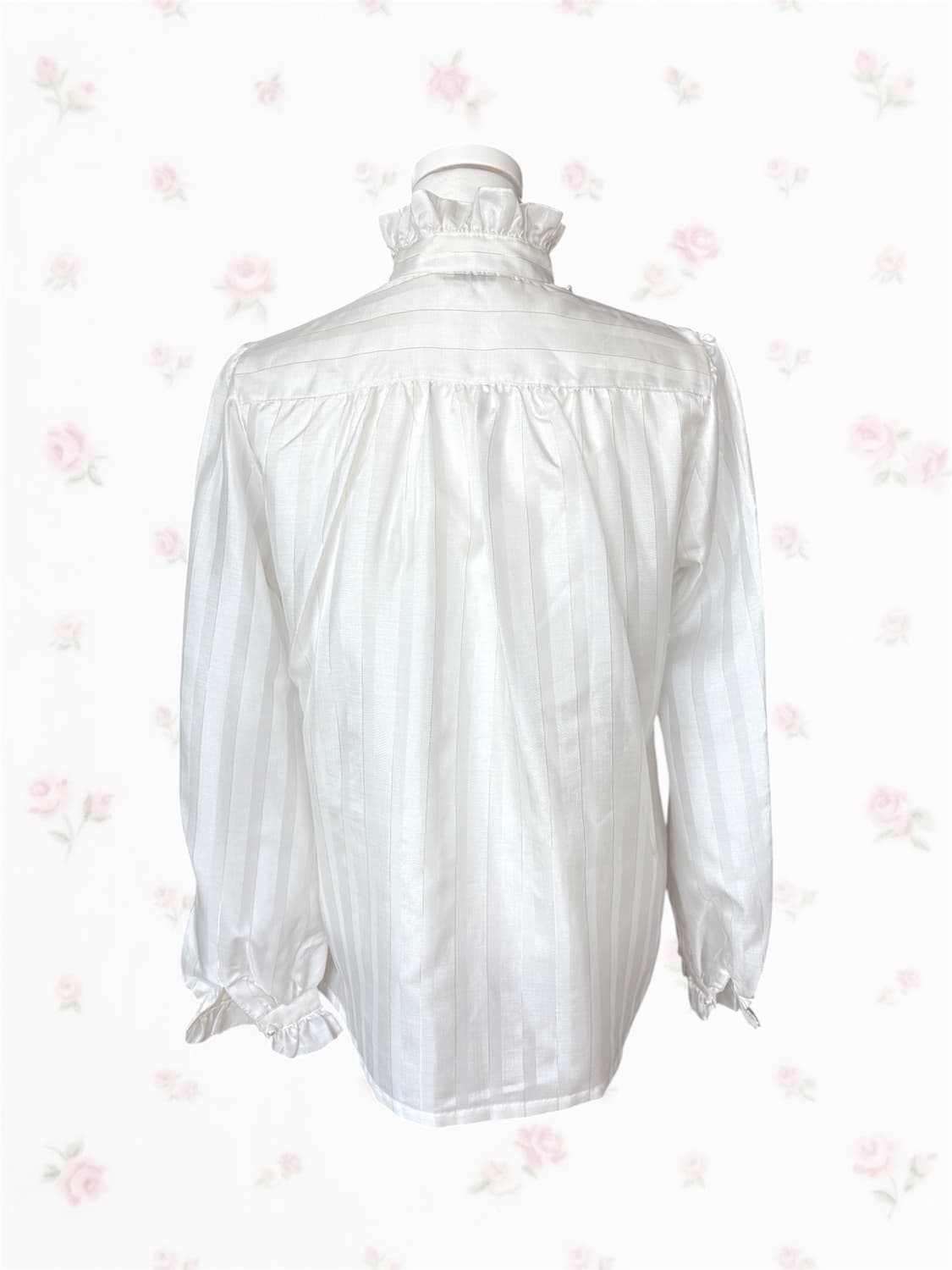 Tokyo Blouse 화이트 골드 러플 블라우스 상품이미지2