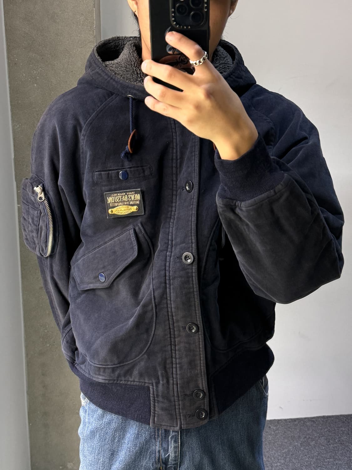 바츠 90‘s 몰스킨 플라이트 봄버 자켓 상품이미지2