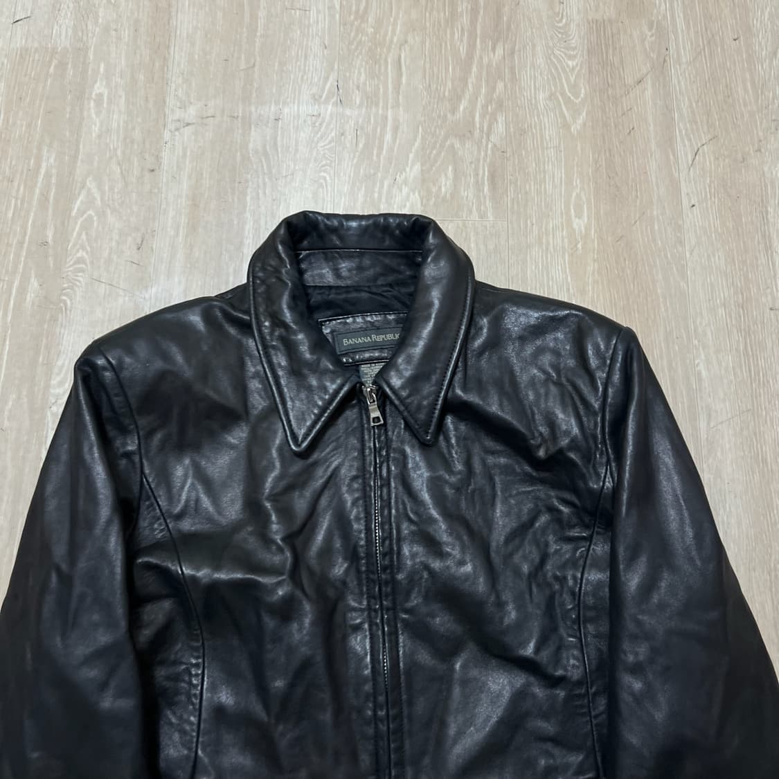 바나나리퍼블릭 천연 양가죽 레더 가죽자켓 M/95  상품이미지2