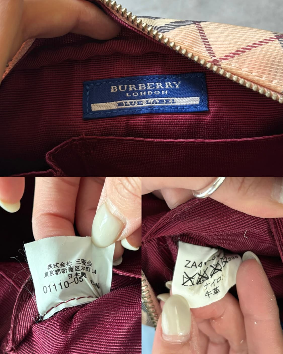 Burberry 버버리 블루라벨 핑크 노바체크 크로스백 상품이미지10