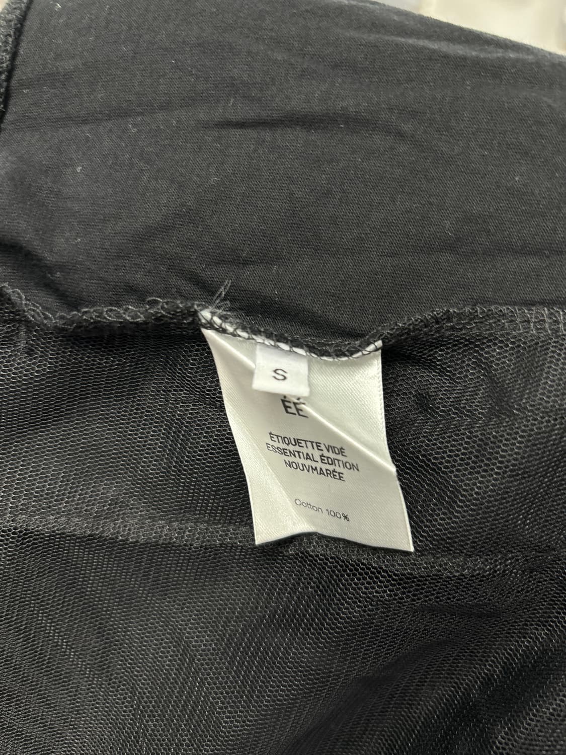 S 25ss 누마레 ee 커브드 후드집업 블랙 판매 상품이미지2