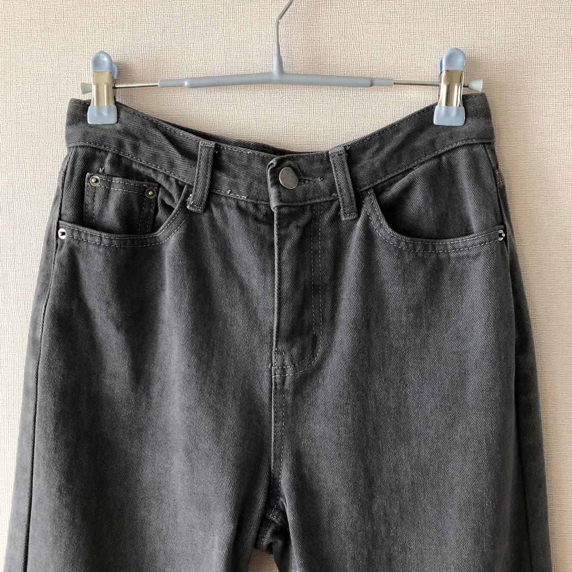 메리동 마켓 그레이 일자데님 (다크 그레이) 키작녀 아담녀 데일리 이하경 상품이미지3