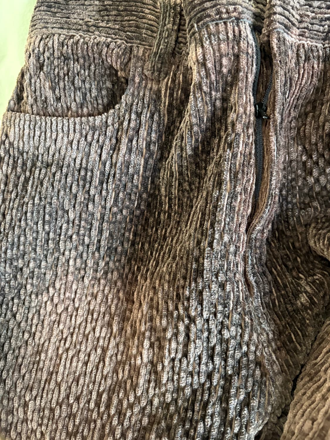 Noirer 노이어 웨이브 코듀로이 그라데이션 팬츠 브라운 38 상품이미지8