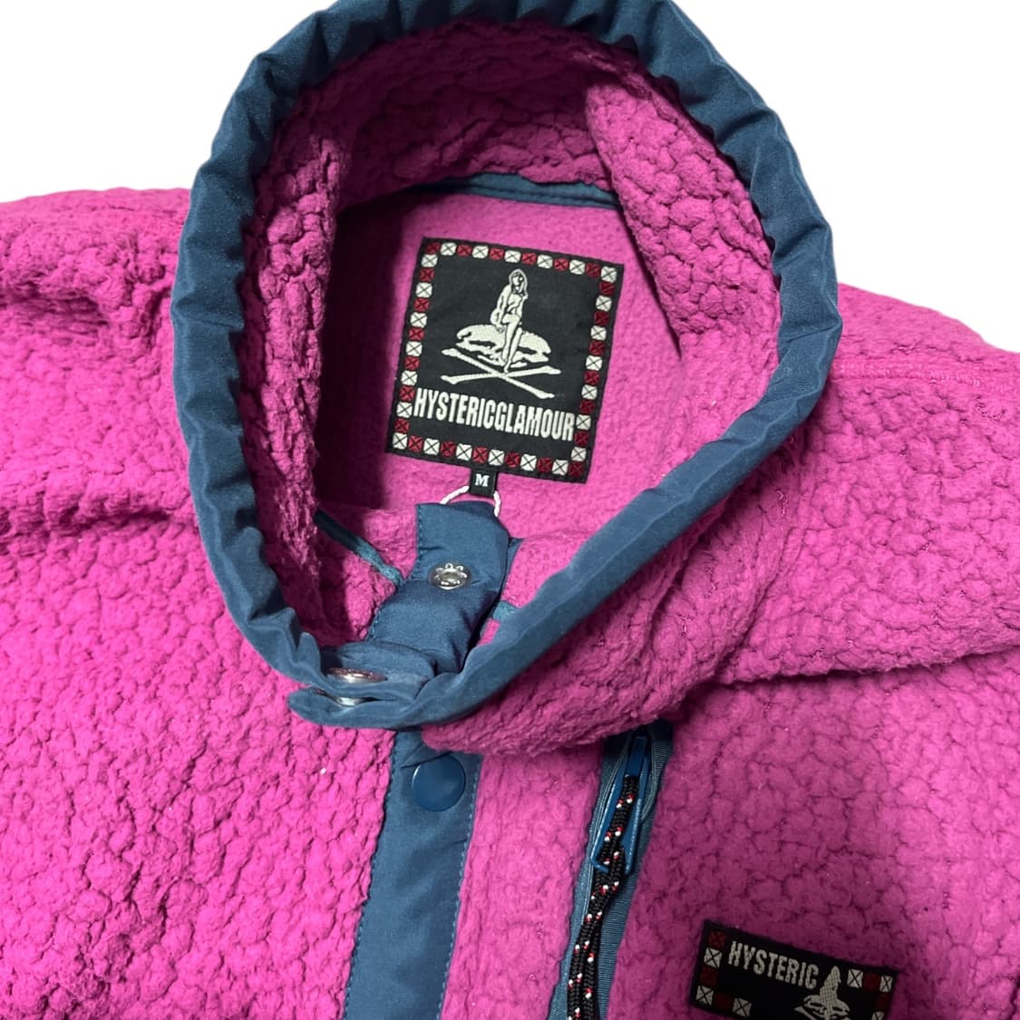 히스테릭 글래머 핑크 버튼 플리스 후리스 상품이미지3