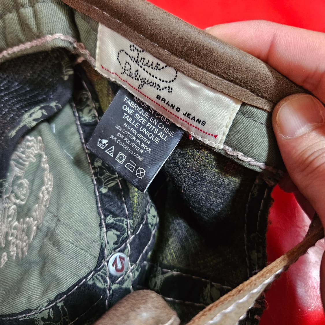 트루릴리전 정글 카모 y2k 스티치 워시드 레어 볼캡 Free 상품이미지6