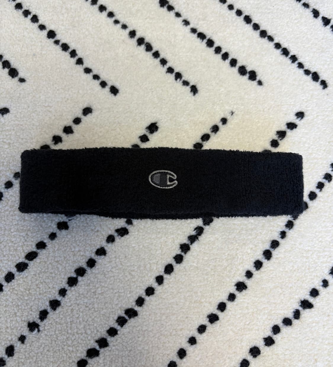 Rick Owens Black Champion 헤드밴드   상품이미지2