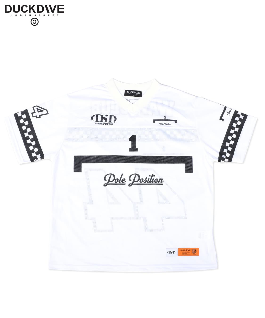 덕다이브 메쉬 져지 반팔 티셔츠 화이트 상품이미지2