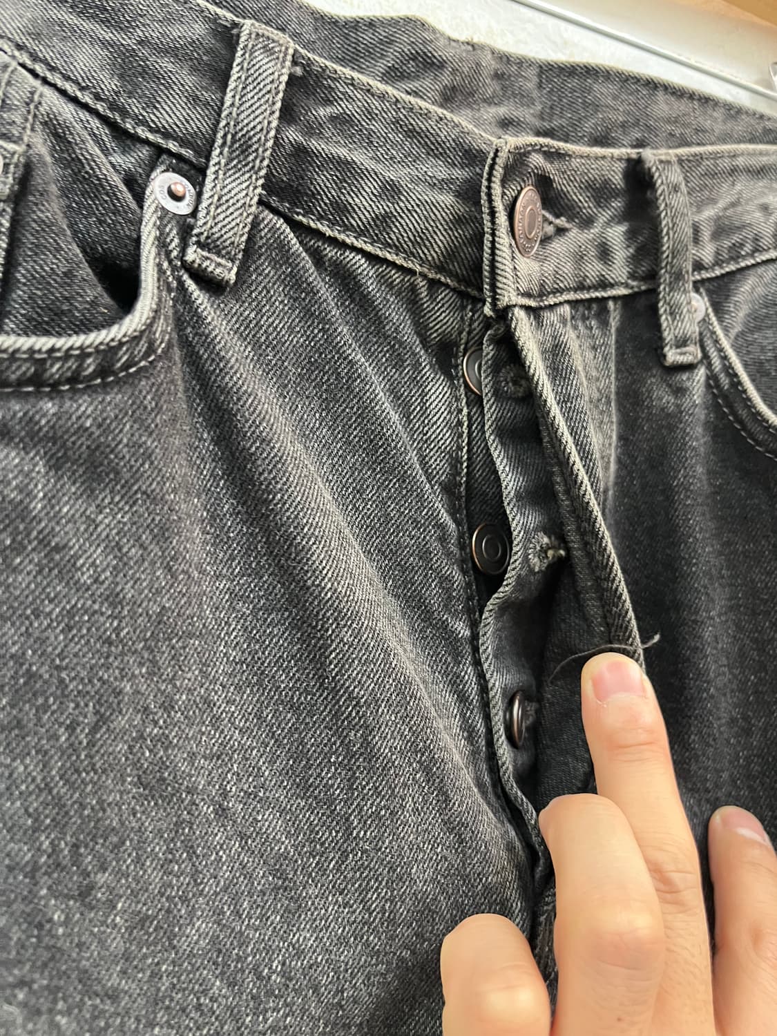 Cos 블랙 롤업 와이드 데님 팬츠 상품이미지3