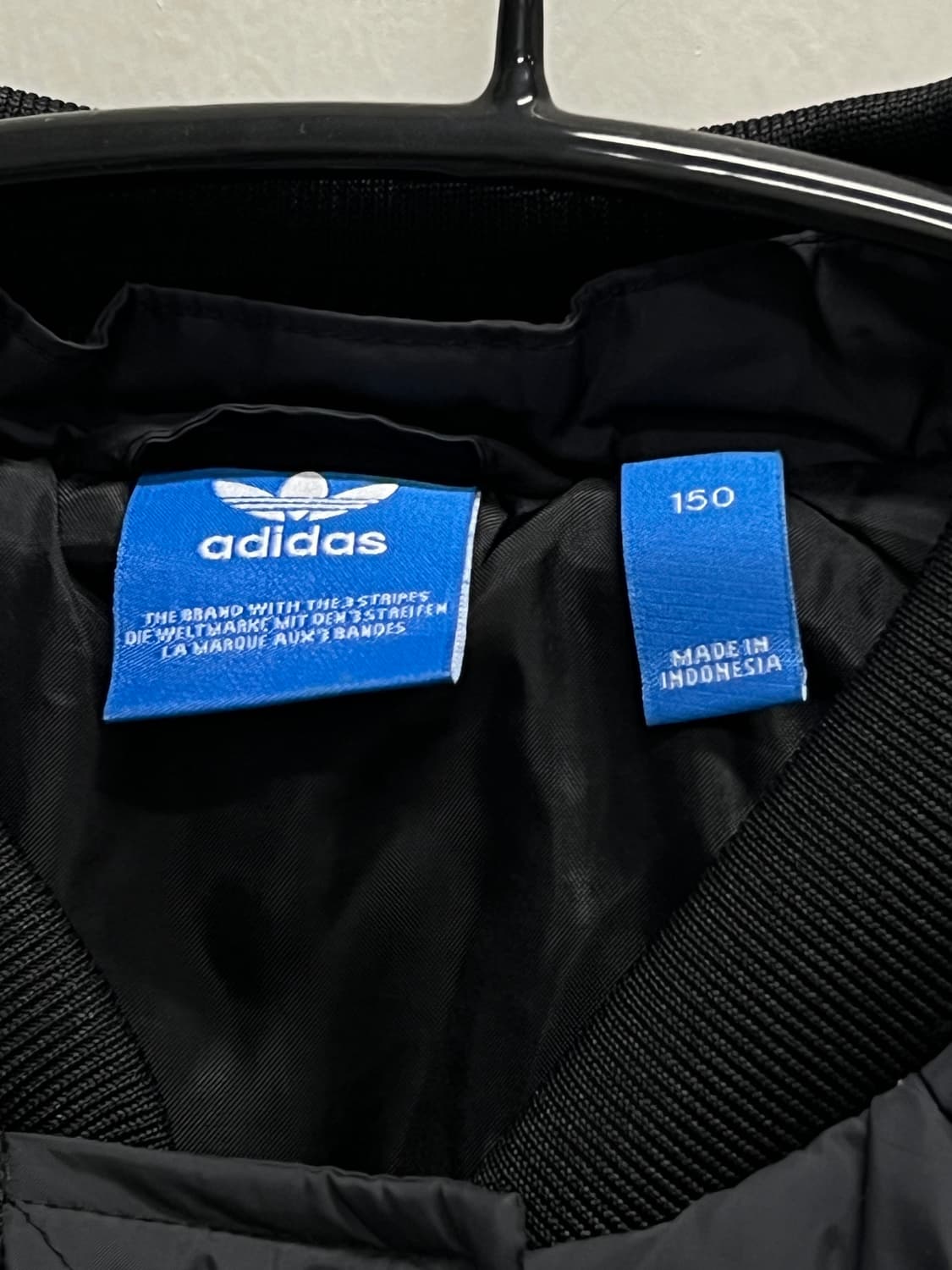 아디다스 키즈/우먼스 덕다운 봄버 롱 패딩 자켓 블랙 상품이미지4