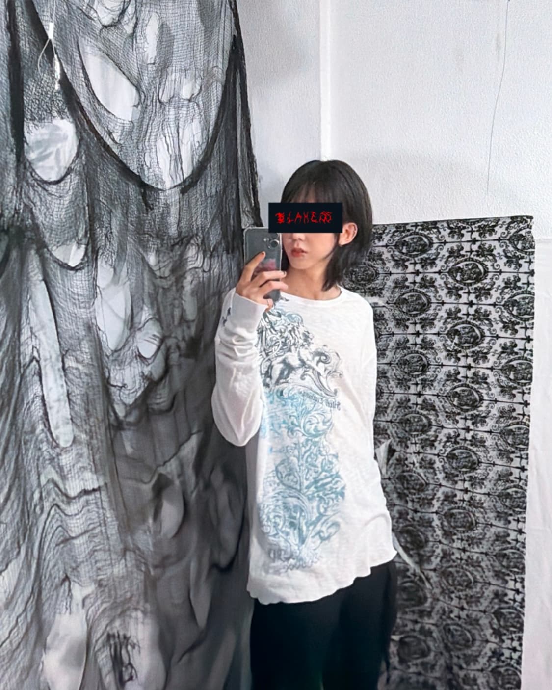 Y2K Gothic Grunge long sleeve(unisex) 상품이미지6