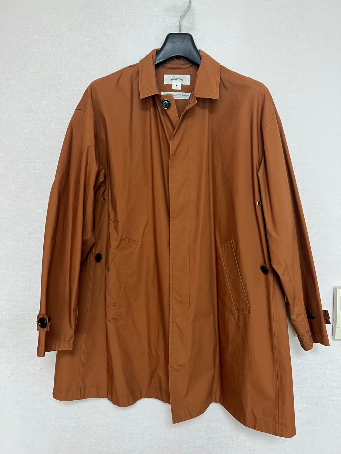 PULETTE 오렌지 브라운 코튼 트렌치 코트 상품이미지8