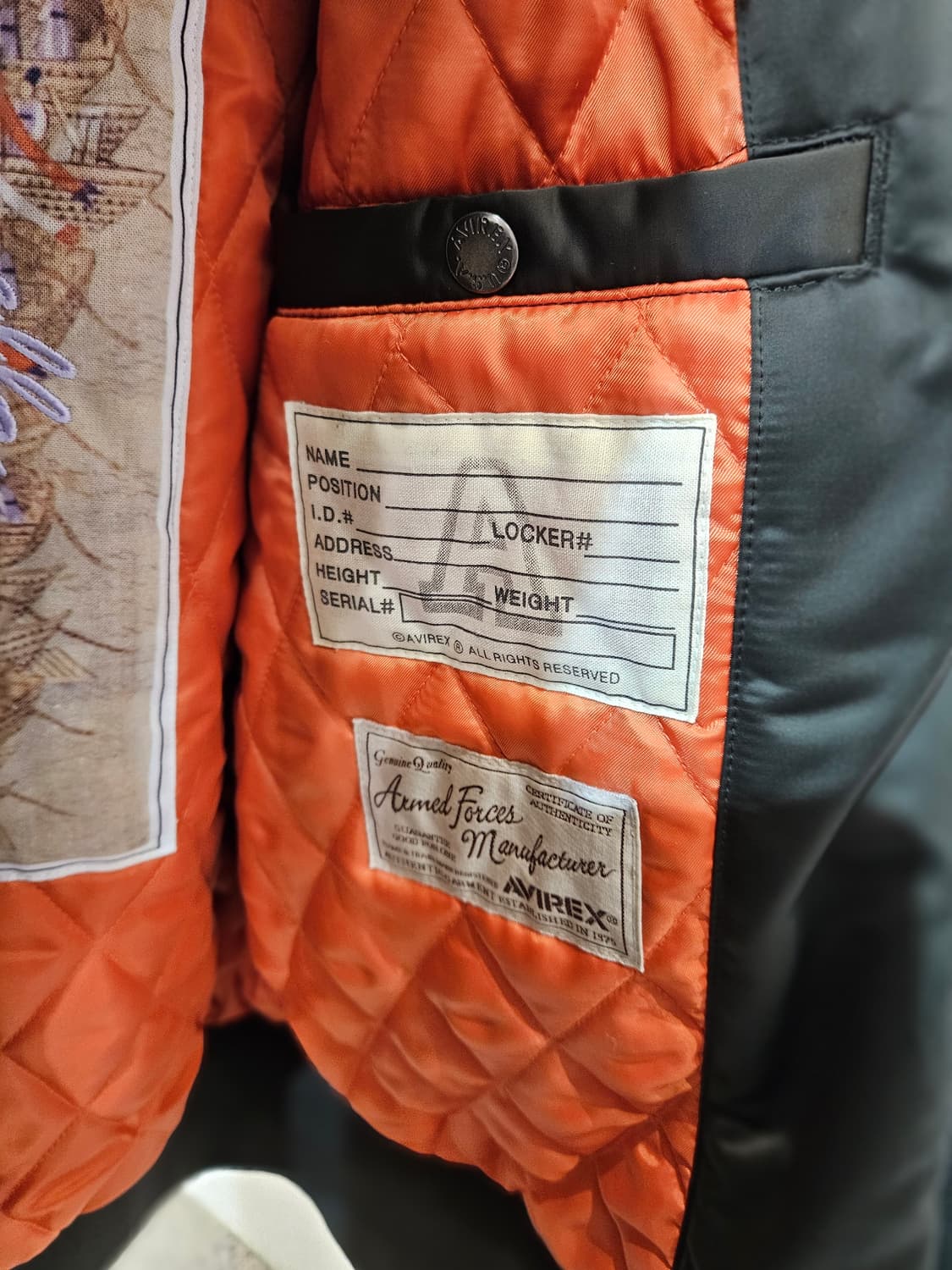 AVIREX Seoul MA-1 항공 자켓 상품이미지5