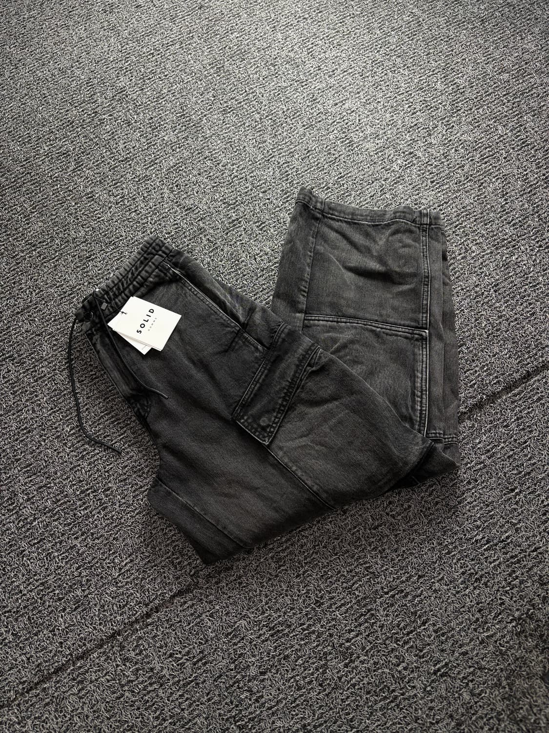 솔리드옴므 데드스탁 멀티 디테일 루즈핏 데님 팬츠 4090 상품이미지1