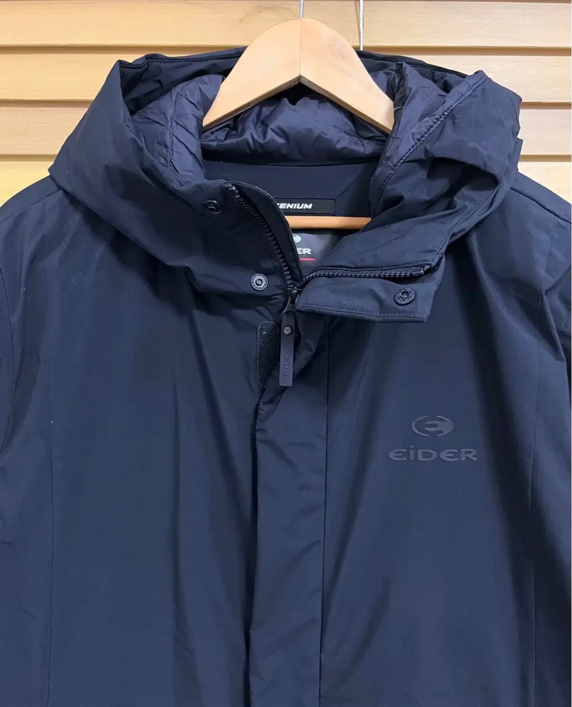 아이더 남성 블랙 구스다운패딩점퍼 후드점퍼 L 상품이미지1