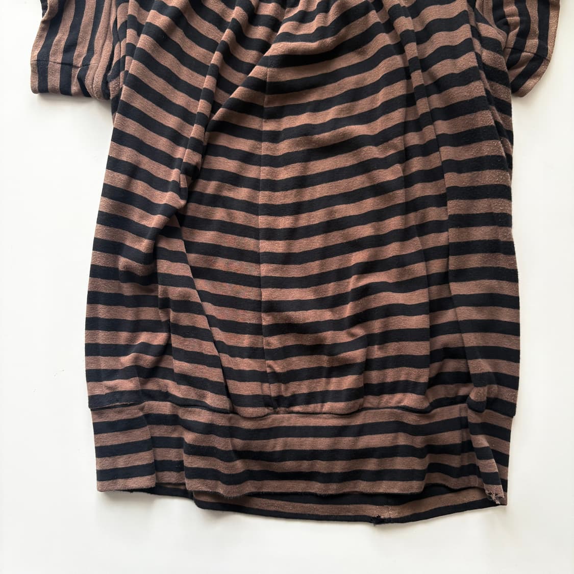 준야와타나베 아방가르드 셔링 스트라이프 티셔츠 상품이미지3