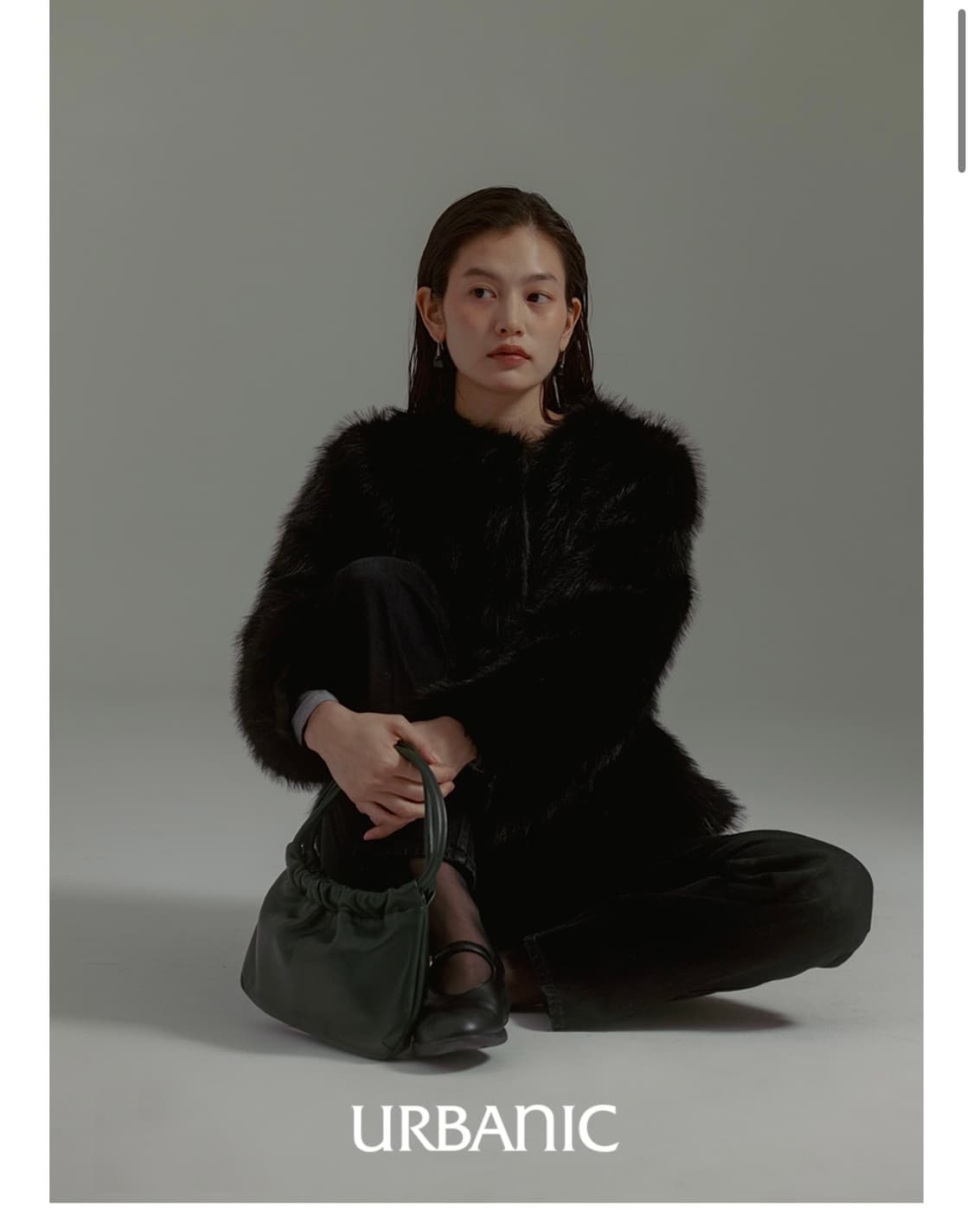 Urbanic30 faux fur jacket black 상품이미지1