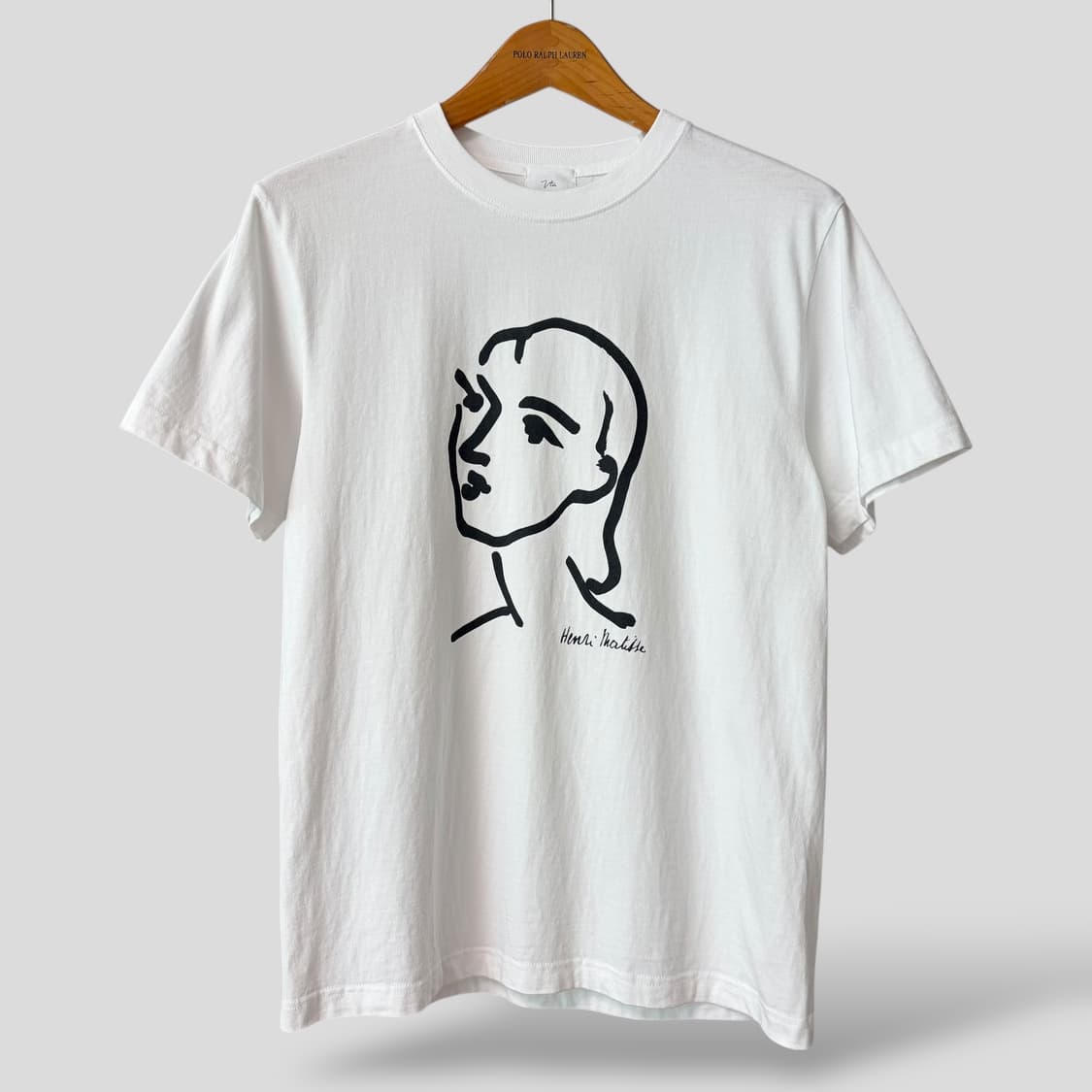 (여성OS)mademoiselle rope 앙리 마티스 드로잉 반팔티셔츠 상품이미지1