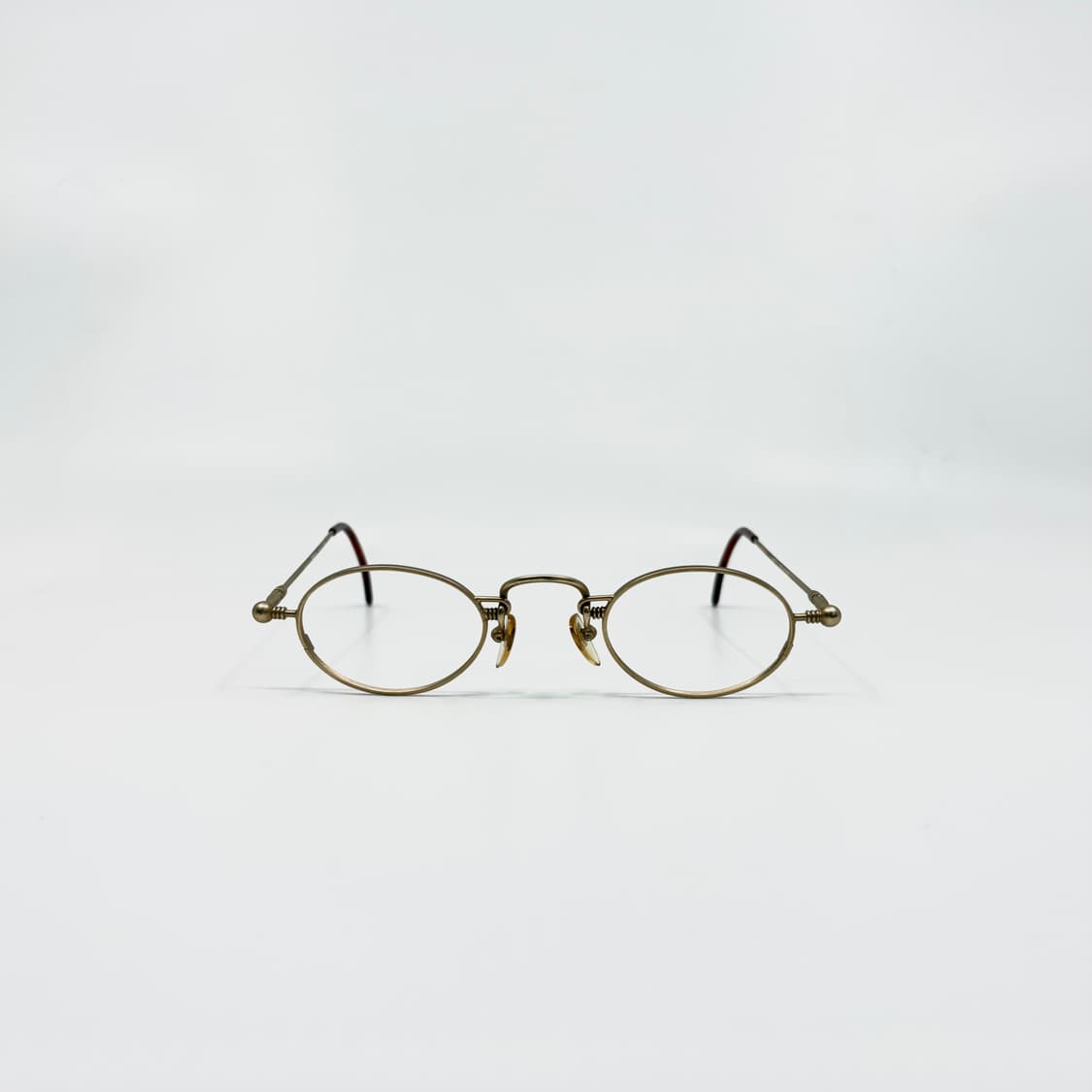 OPTITAL ITALY 이탈리아 빈티지 골드 프레임 무광 메탈 안경 상품이미지1