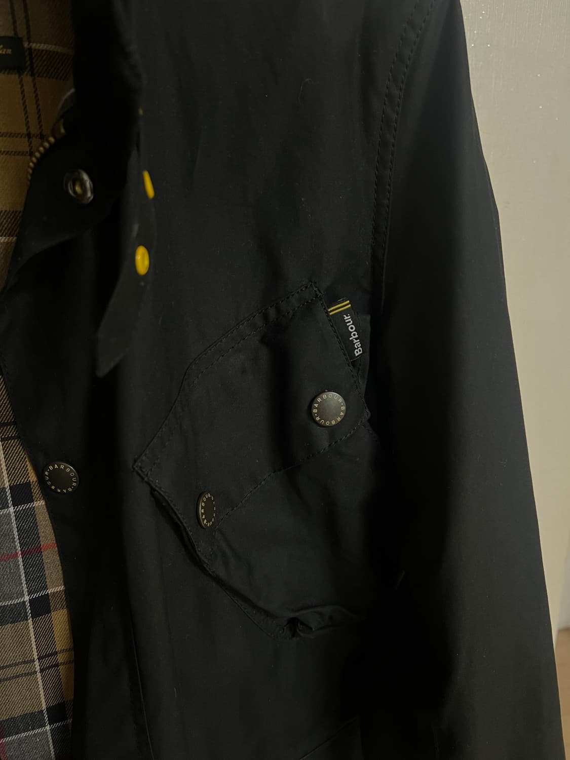 Barbour International Slim Wax Jacket -  상품이미지4